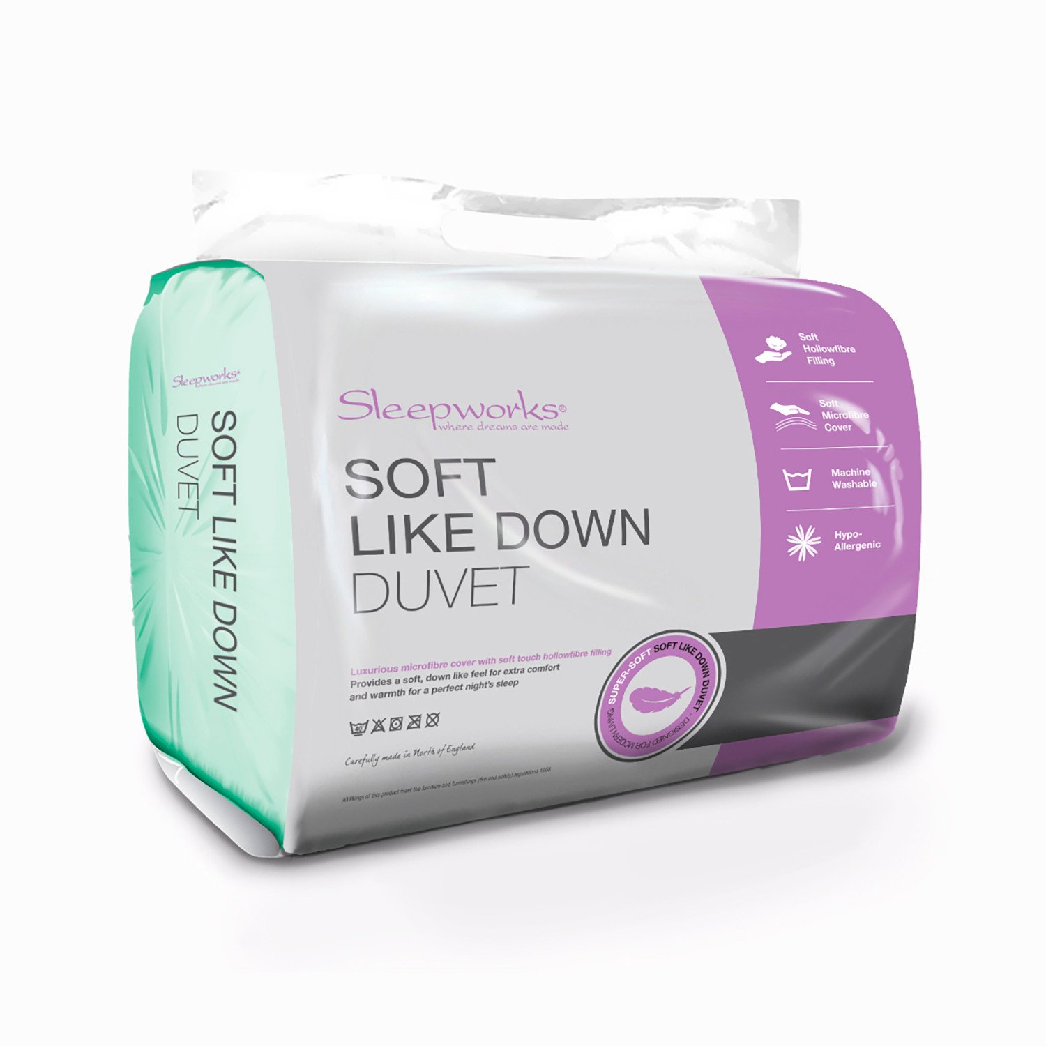 Sleepworks King Size Soft Like Down Duvet 13.5Tog Image 3