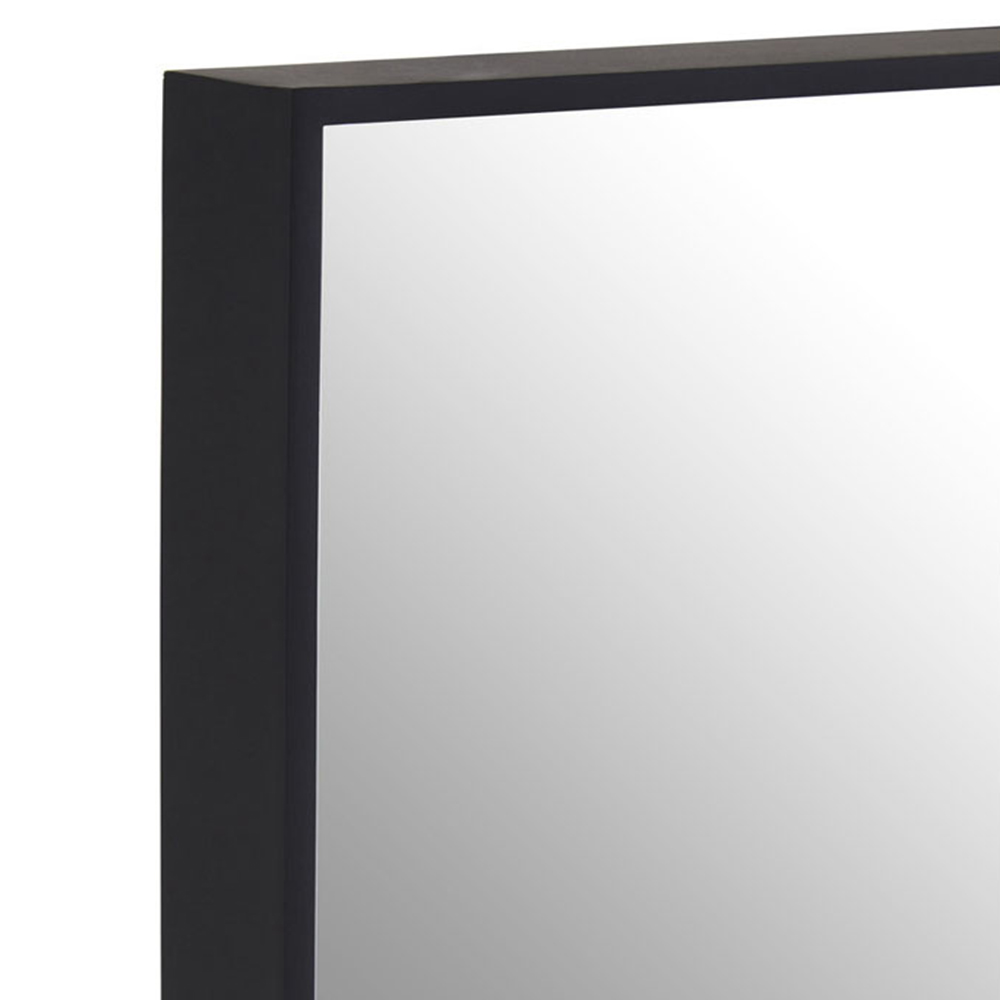 Premier Housewares Matte Black Wall Mirror Image 4