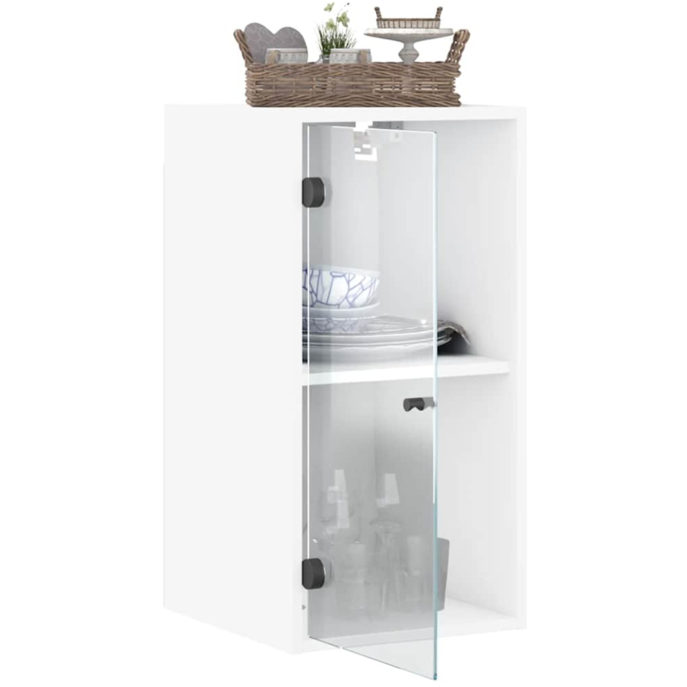 vidaXL 2 Door White Wall Cabinet Image 4