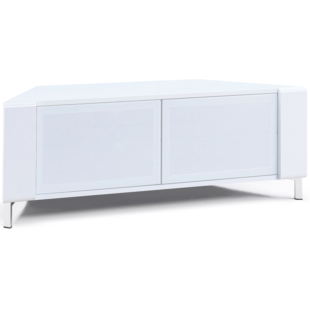 MDA Designs Corvus 2 Door White TV Cabinet Image 2