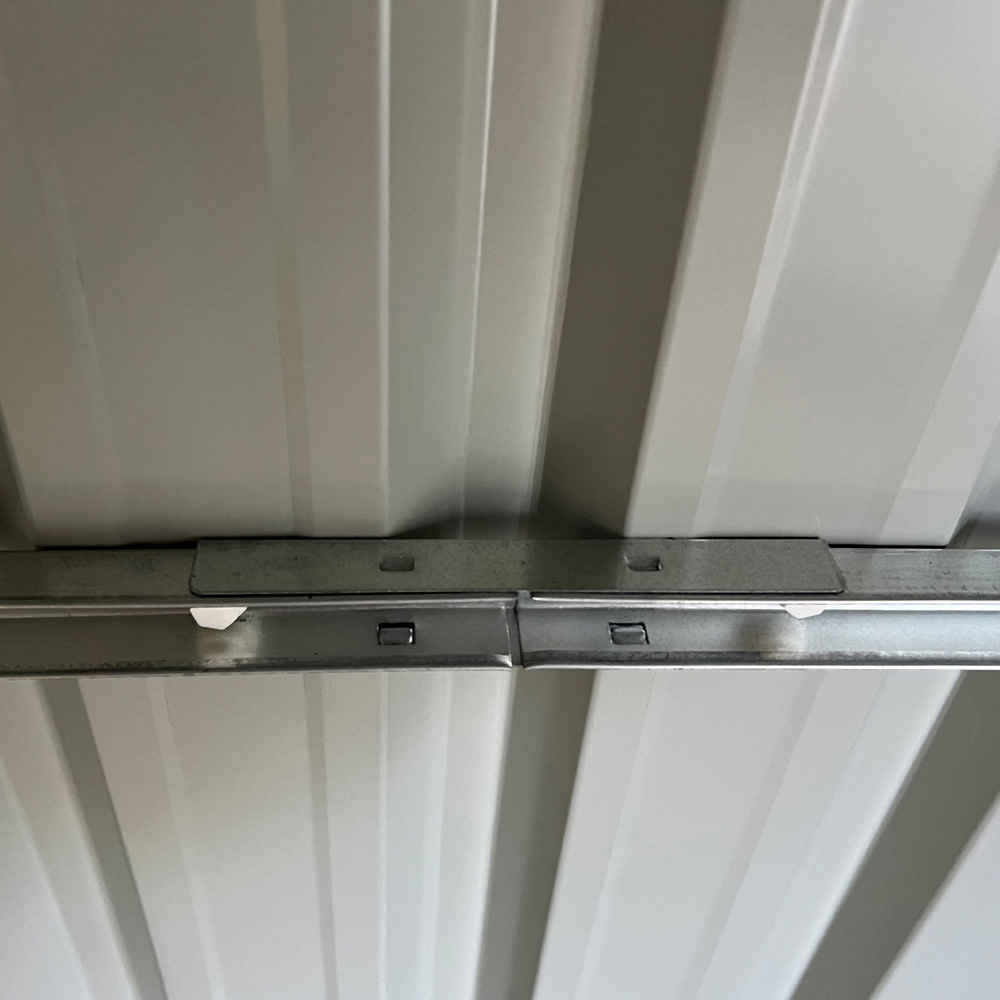 Outsunny 14 x 8ft Grey Metal Apex Garden Shed Image 3