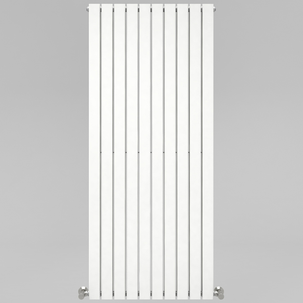 White 10465 BTU Double Flat Panel Vertical Column Radiator 1800 x 680mm Image 3