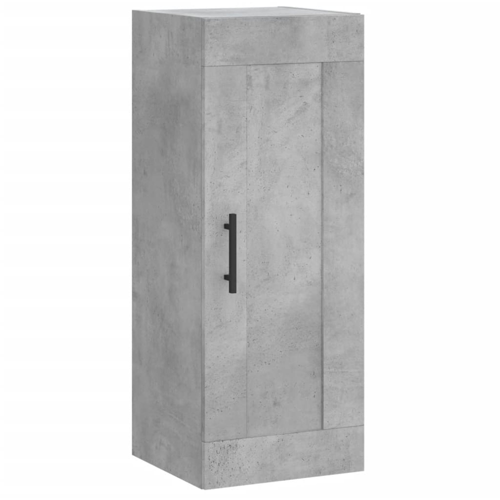 vidaXL Single Door Concrete Grey Wall Mounted Cabinet Image 2