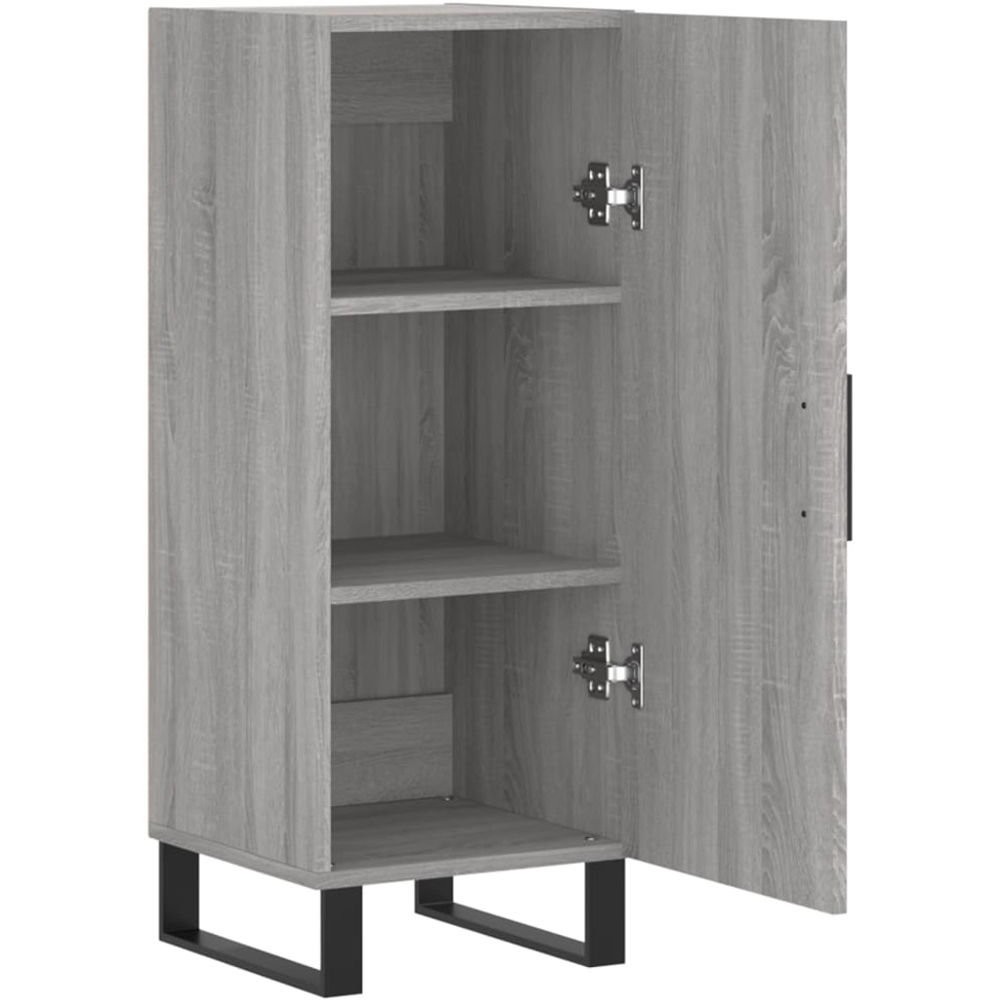 vidaXL Single Door Grey Sonoma Sideboard Image 5