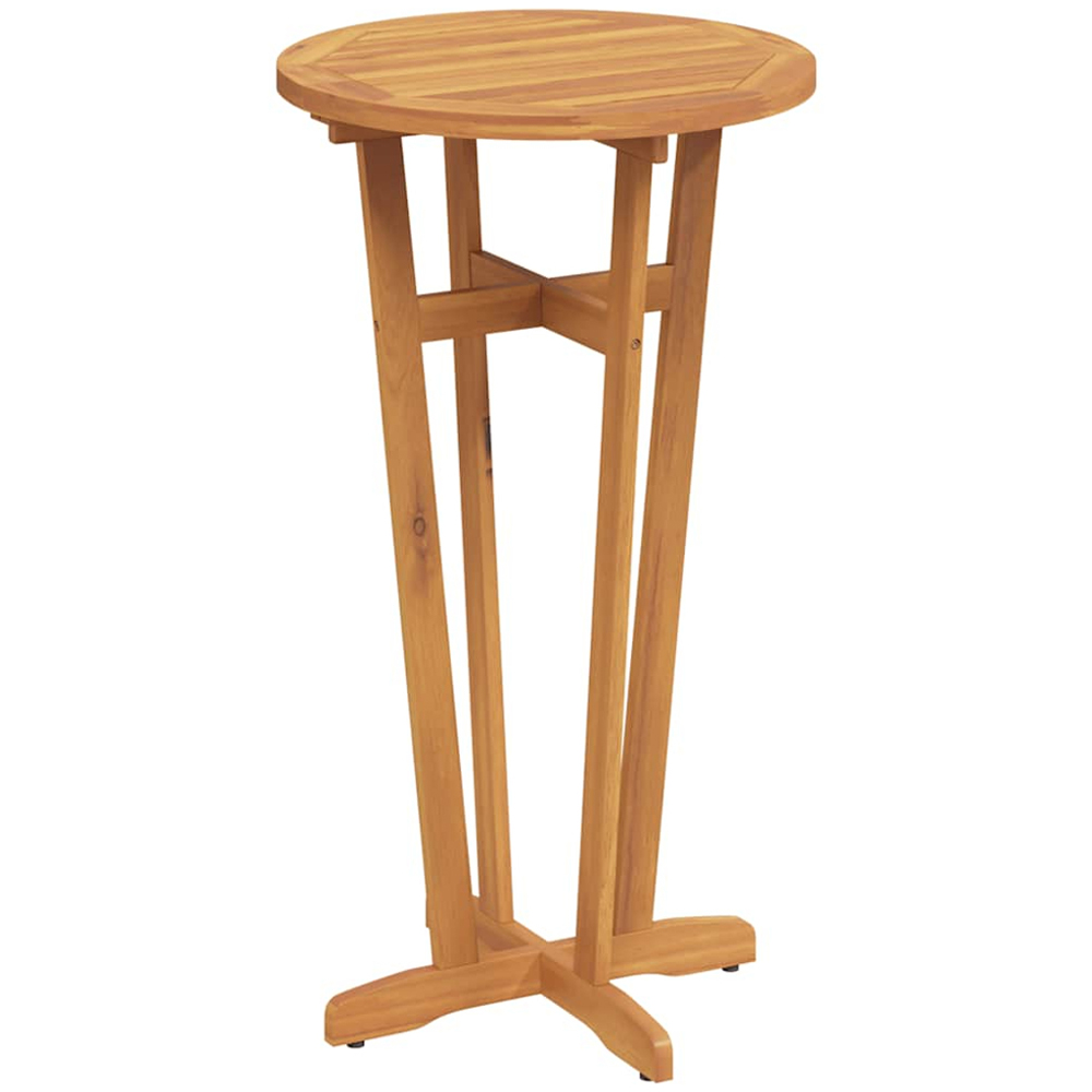 vidaXL Solid Wood Acacia Round Garden Bar Table Image 2