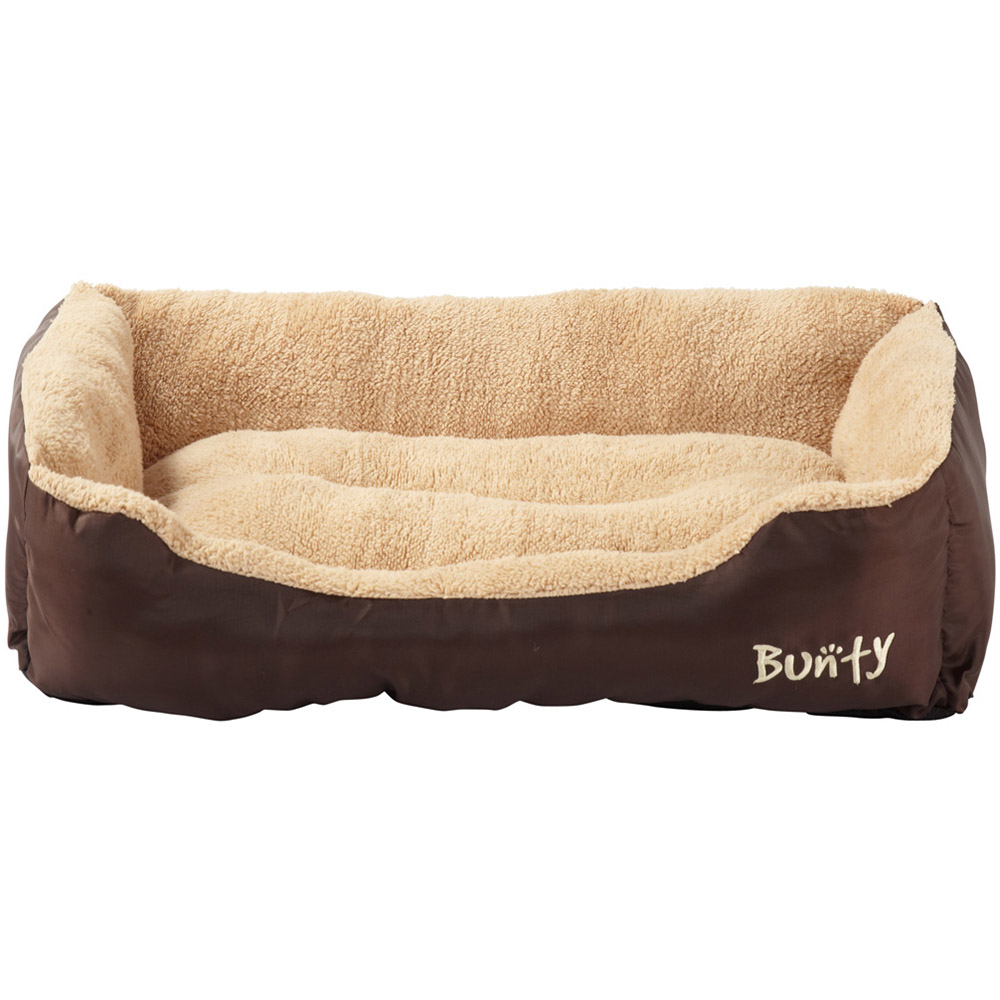 Bunty Deluxe Large Brown Soft Pet Basket Bed Image 4