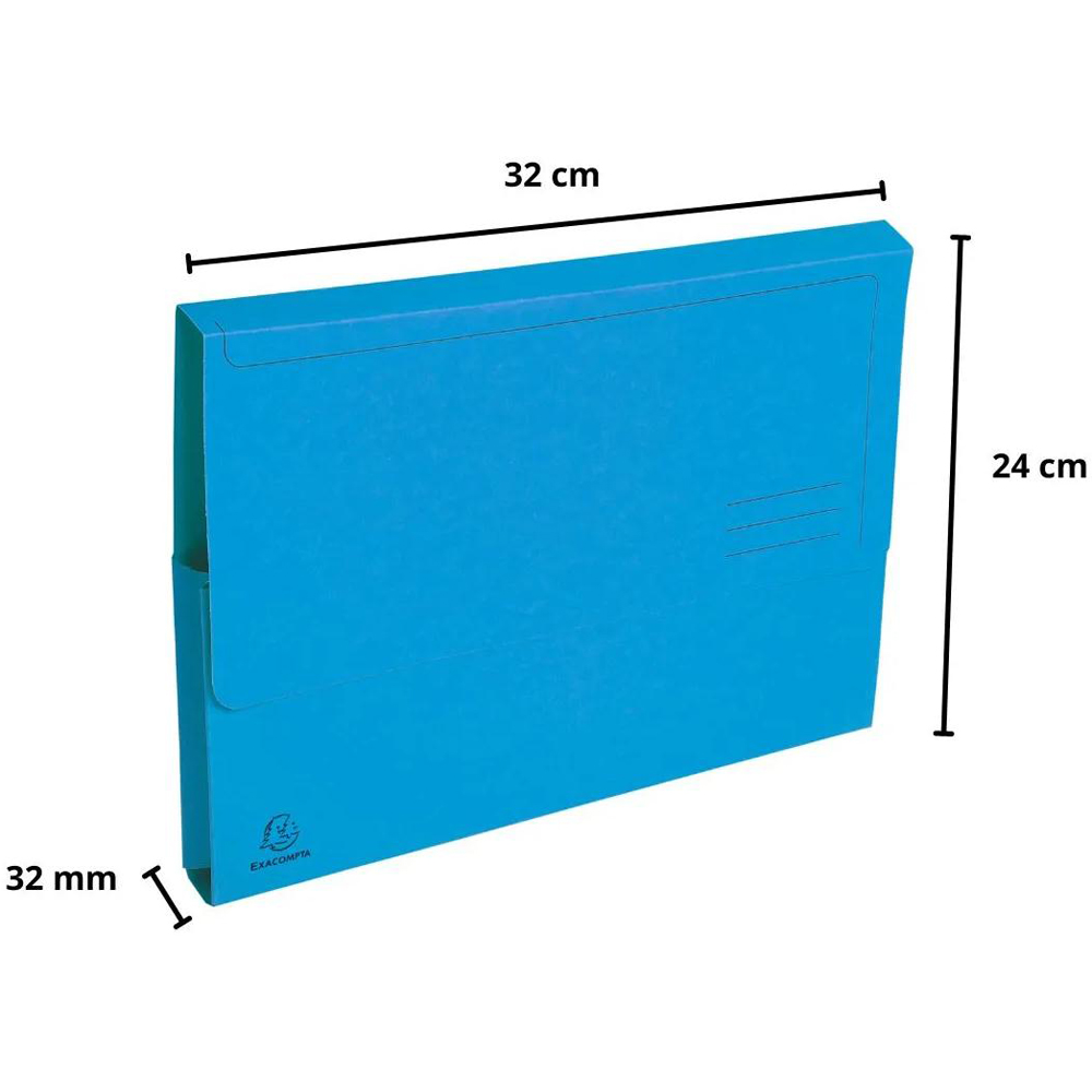 Exacompta Forever Bright Light Blue A4 Document Wallets 2 Pack Image 5
