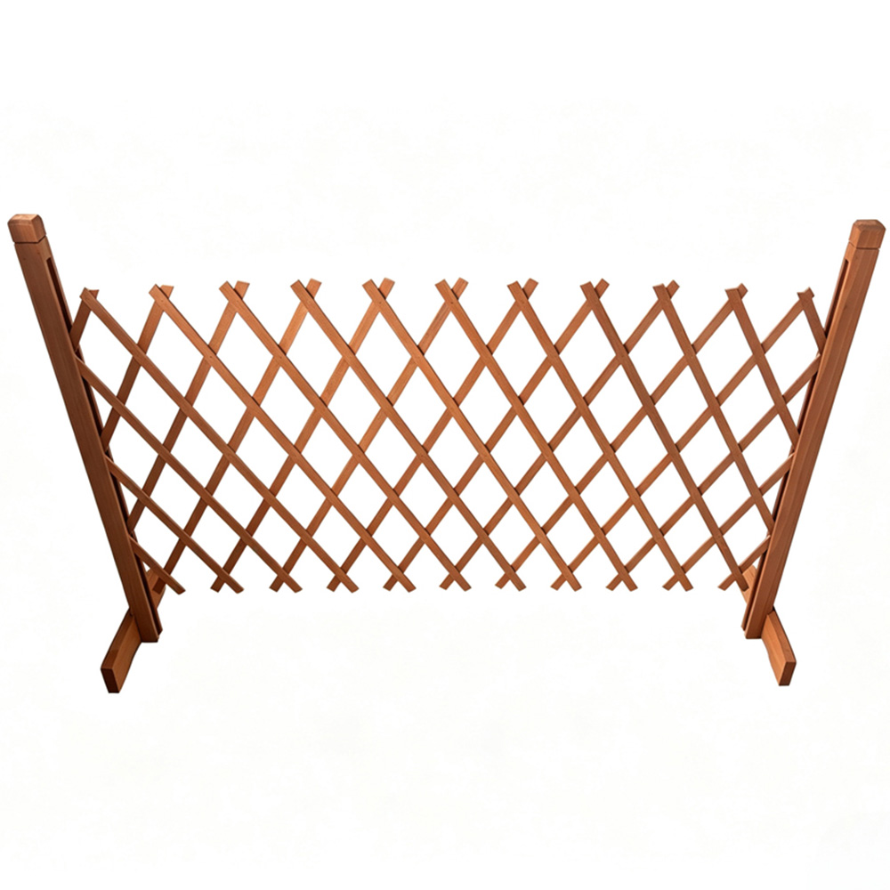 Avilo 3 x 5ft Solid Fir Wood Expanding Garden Trellis Fence Panel Image 3