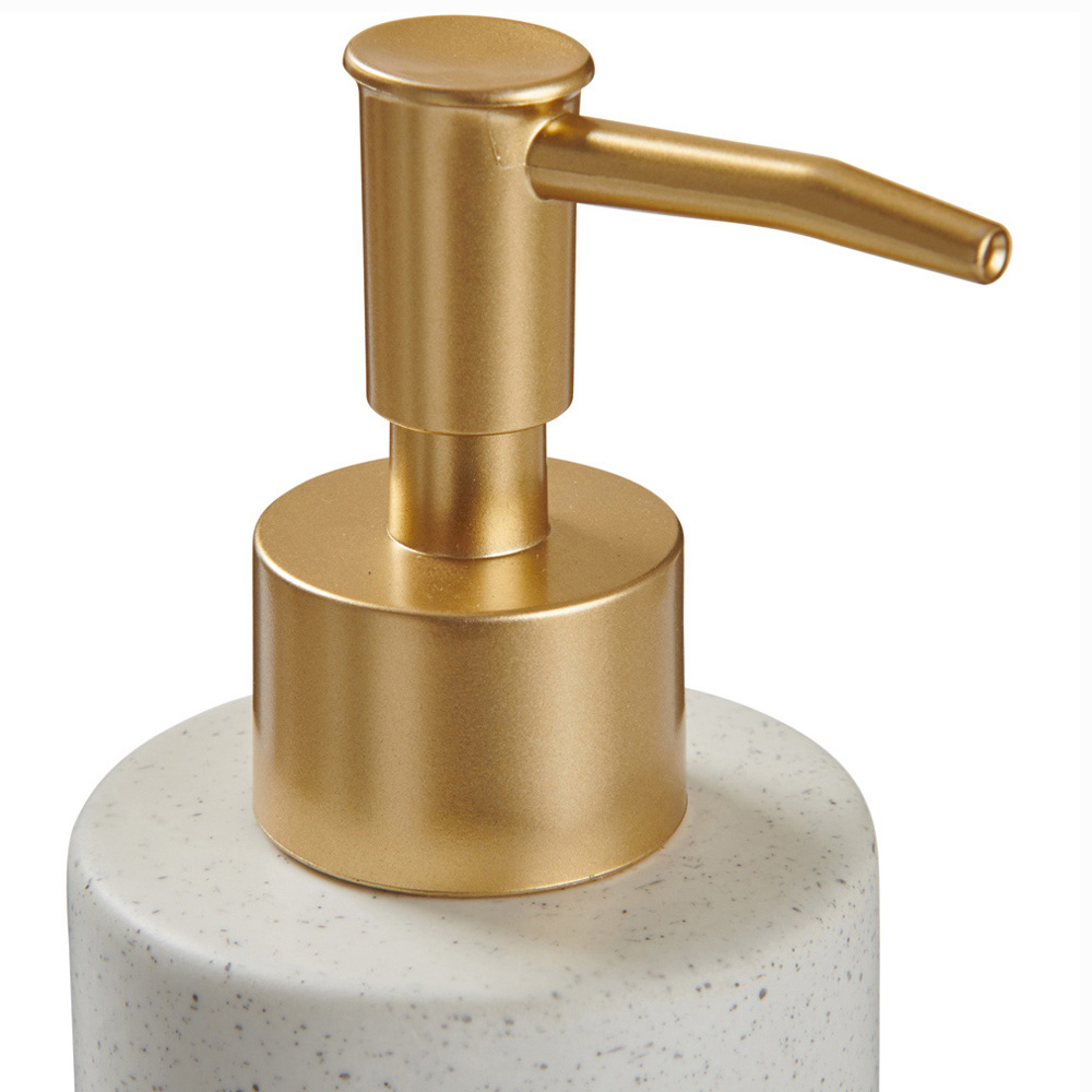 Wilko Cream Soap Dispenser Gold Effect Pump Wilko