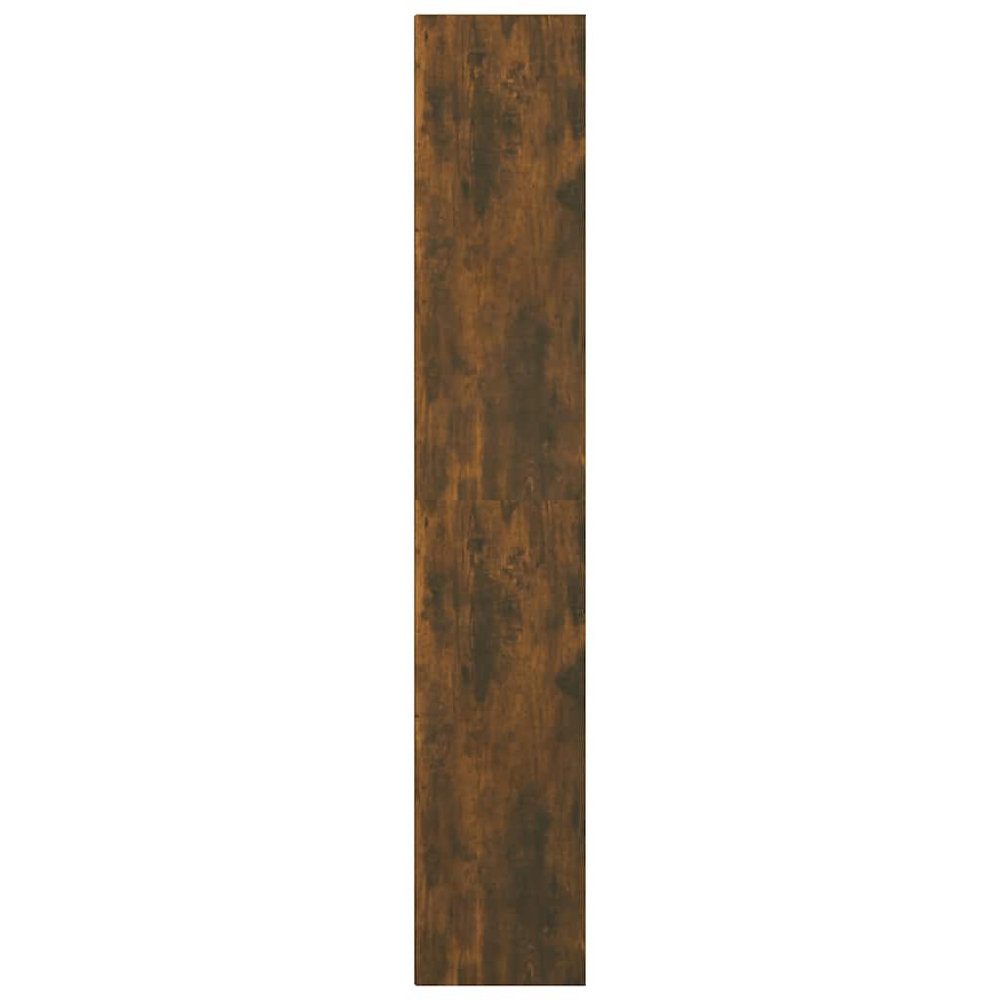 vidaXL 2 Drawer 4 Shelf Smoked Oak Bookcase Image 4