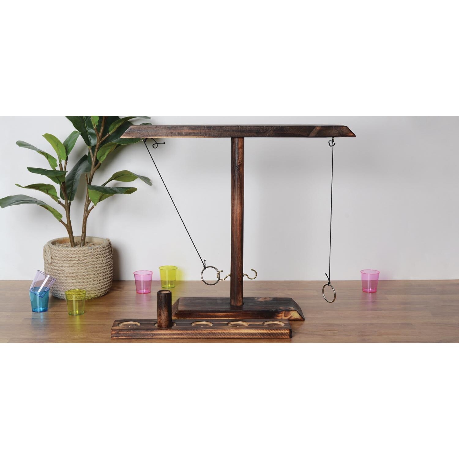 Tabletop Hook and Shot - Brown Image 2