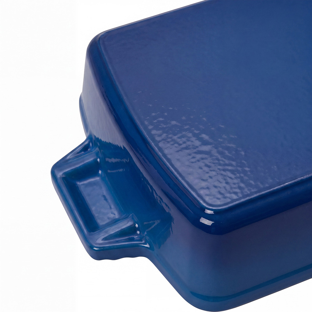 Living and Home 3L Blue Enamelled Rectangular Baking Dish Image 5