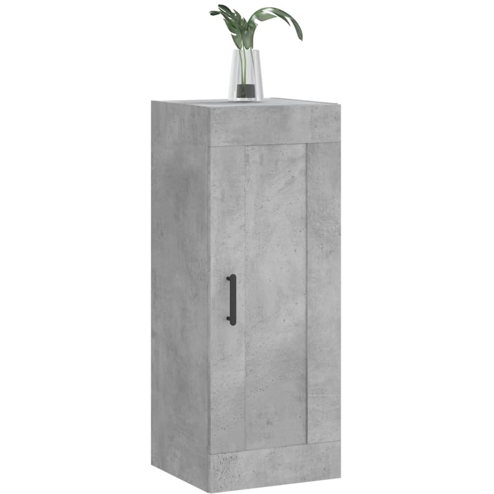 vidaXL Single Door Concrete Grey Wall Mounted Cabinet Image 3