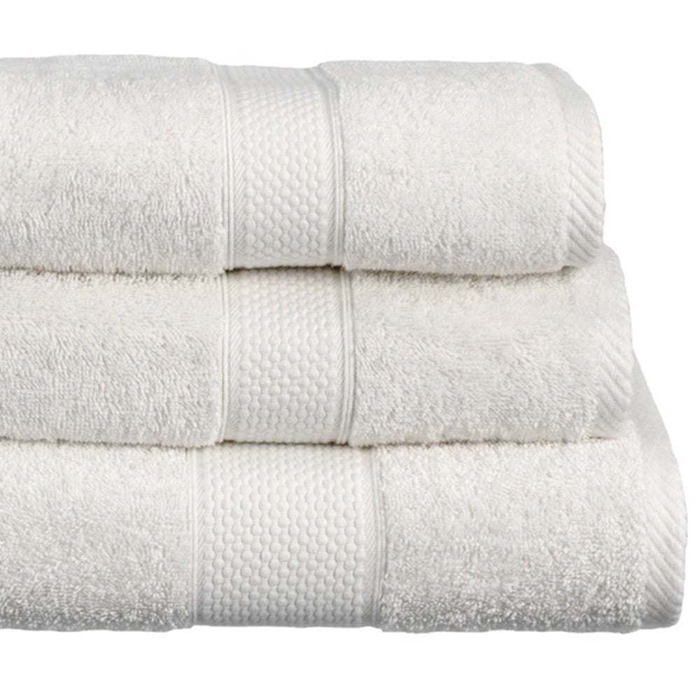 Imperial Ringspun Combed Cotton White Extra Large Jumbo Turkish Bath Sheet Image 2