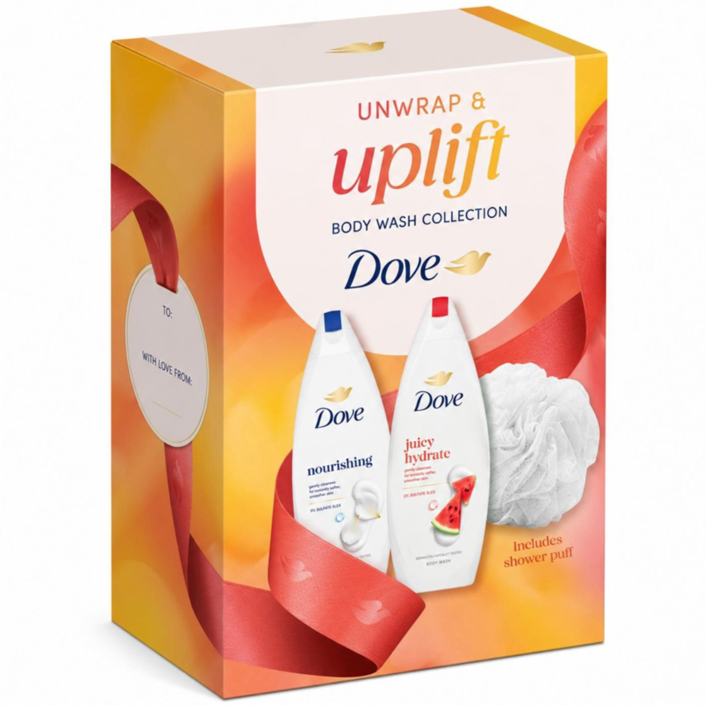 Dove Unwrap and Uplift Body Wash Collection Gift Set 2 Piece 3 Pack Image 8