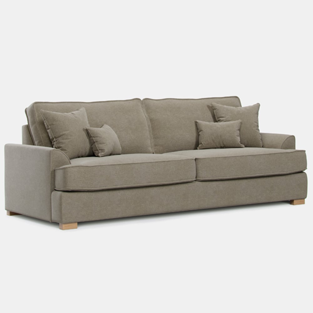 Alba City 4 Seater Fossil Fabric Sofa Image 2