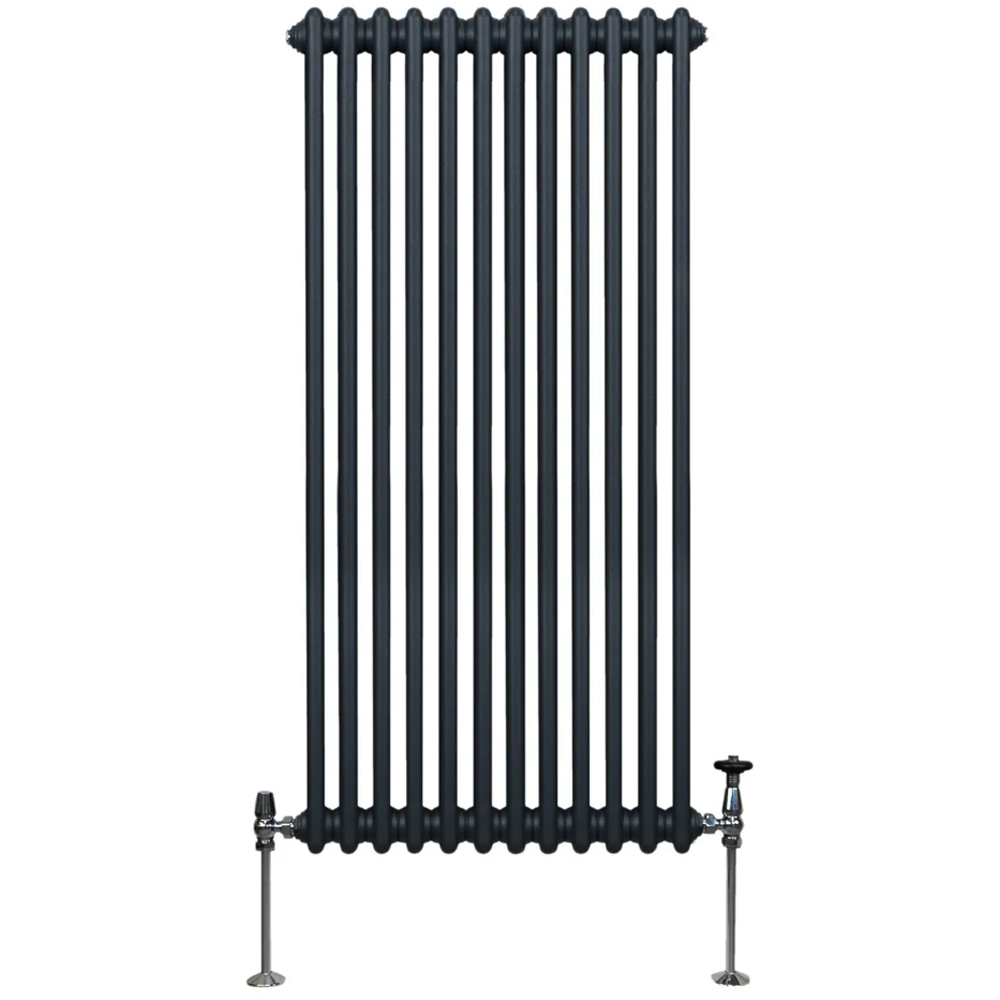 Monster Shop 5582 BTU Anthracite Grey Traditional 2 Column Radiator 1500 x 562mm Image 1