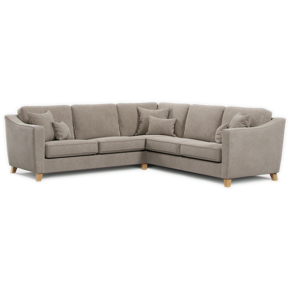 Marlon 4 Seater City Stone Corner Sofa Image 2