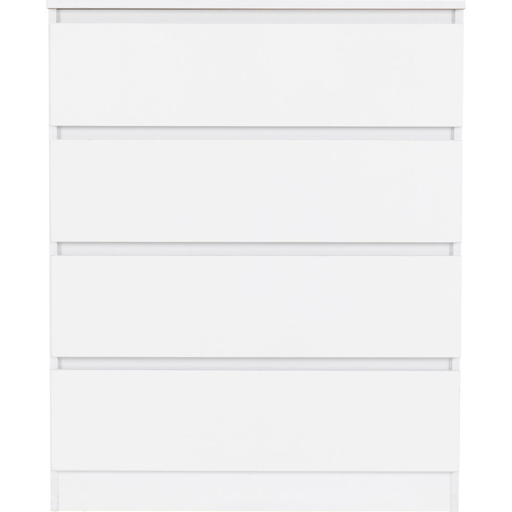Seconique Malvern 4 Drawer White Chest Image 3