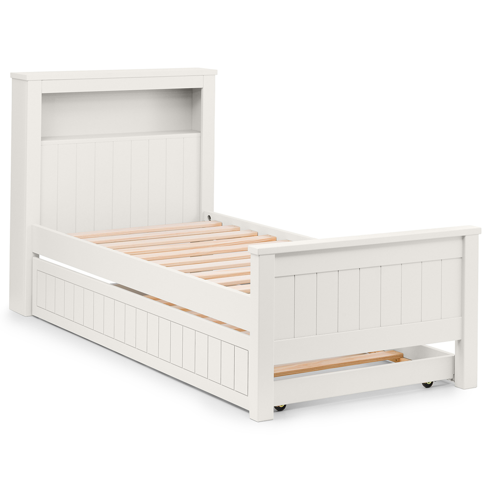 Julian Bowen Maine Single Surf White Bookcase Bed Image 5