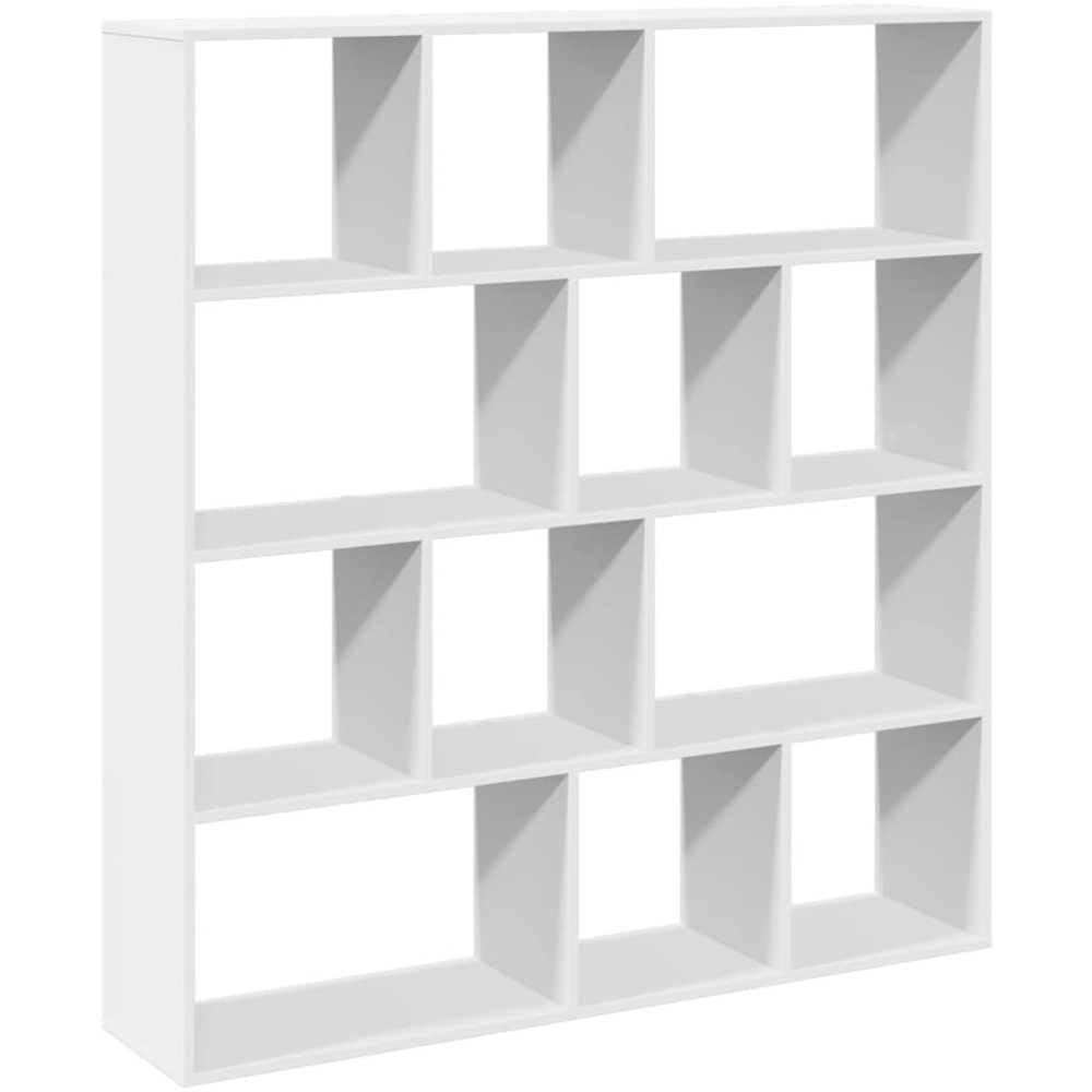 vidaXL 12 Shelf White Bookcase Image 2