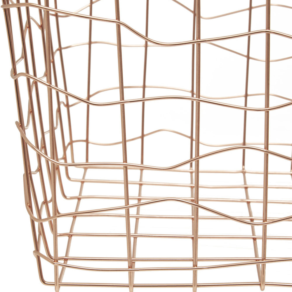 Premier Housewares Vertex Copper Plated Basket Image 4