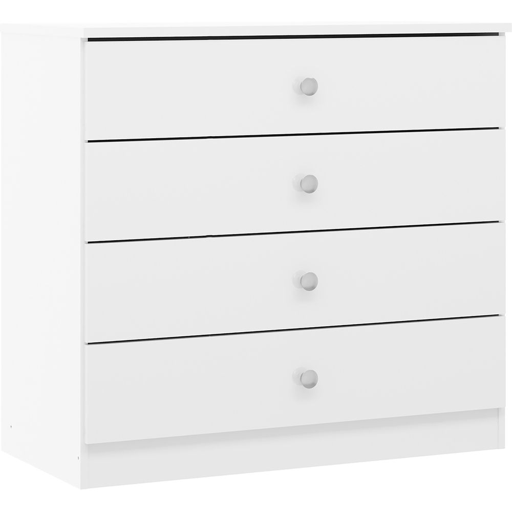Seconique Denver 3 Door Wardrobe White Gloss Bedroom Furniture Set Image 4