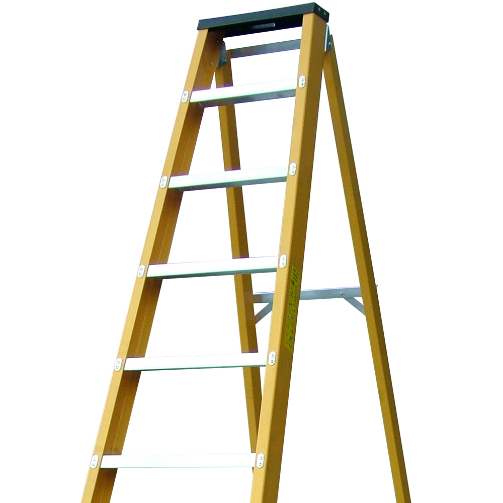 Lyte Ladders & Towers Professional Glassfibre 12 Tread Swingback Step Ladder Image 2