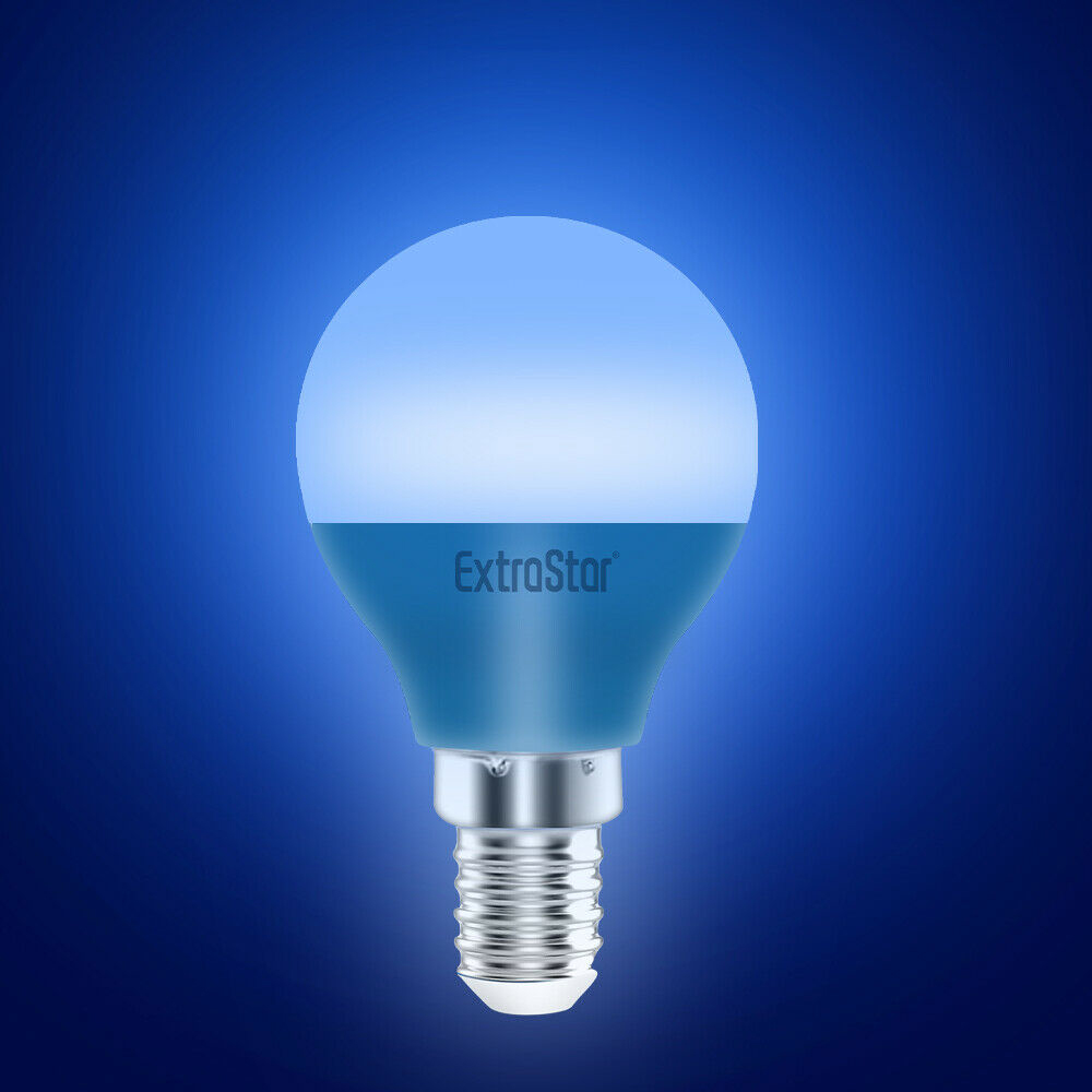 ExtraStar E14 4W Blue Golf Ball LED Light Bulb Image 2