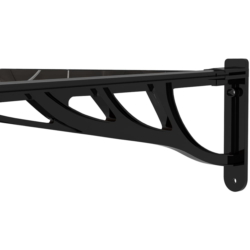 Living and Home Dark Brown Flat Door and Window Canopy 1.5 x 0.9m Image 6