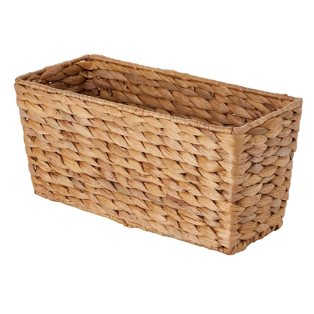 Wilko Rustic Retreat Natural Woven Reactangle Basket Wilko