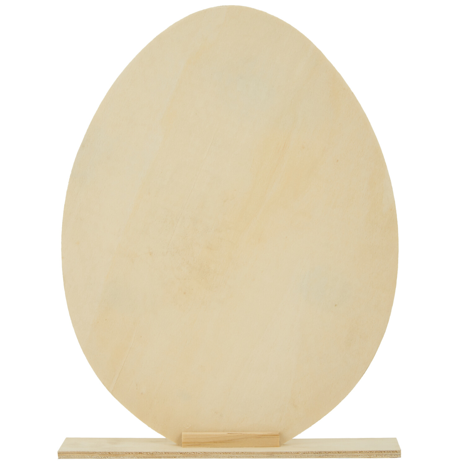 Wooden Standing Easter Egg - Brown Image 3