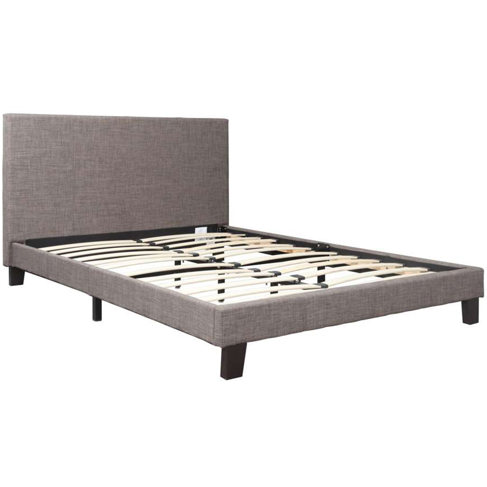 Berlin King Size Grey Polyester Bed Image 2