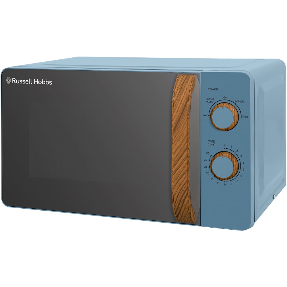 Russell Hobbs RHMM713BL-N Blue 17L Scandi Compact Manual Microwave 700W Image 1