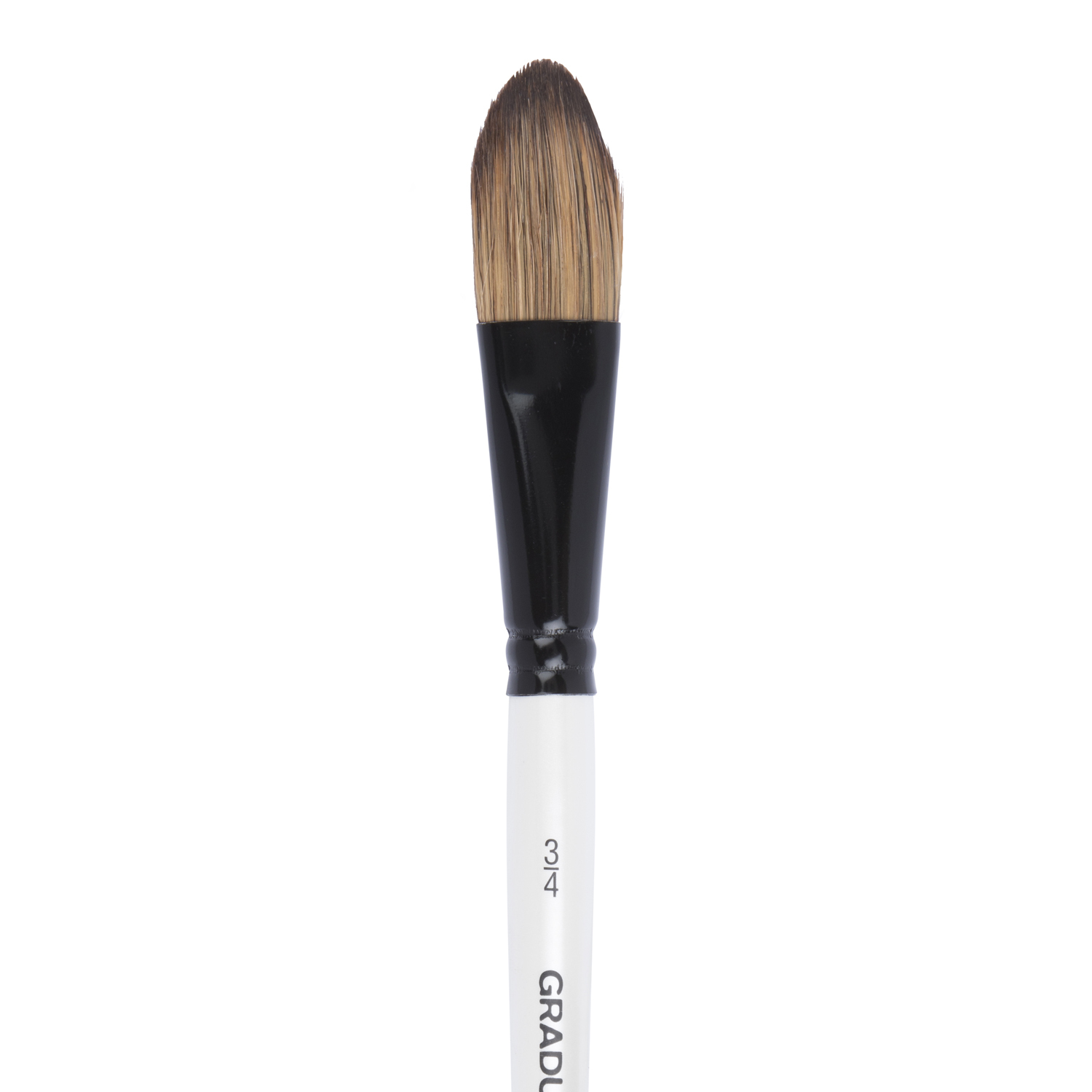 Daler-Rowney Graduate Pony and Synthetic Oval Wash Short Handle Brush - 3/4 Image 1