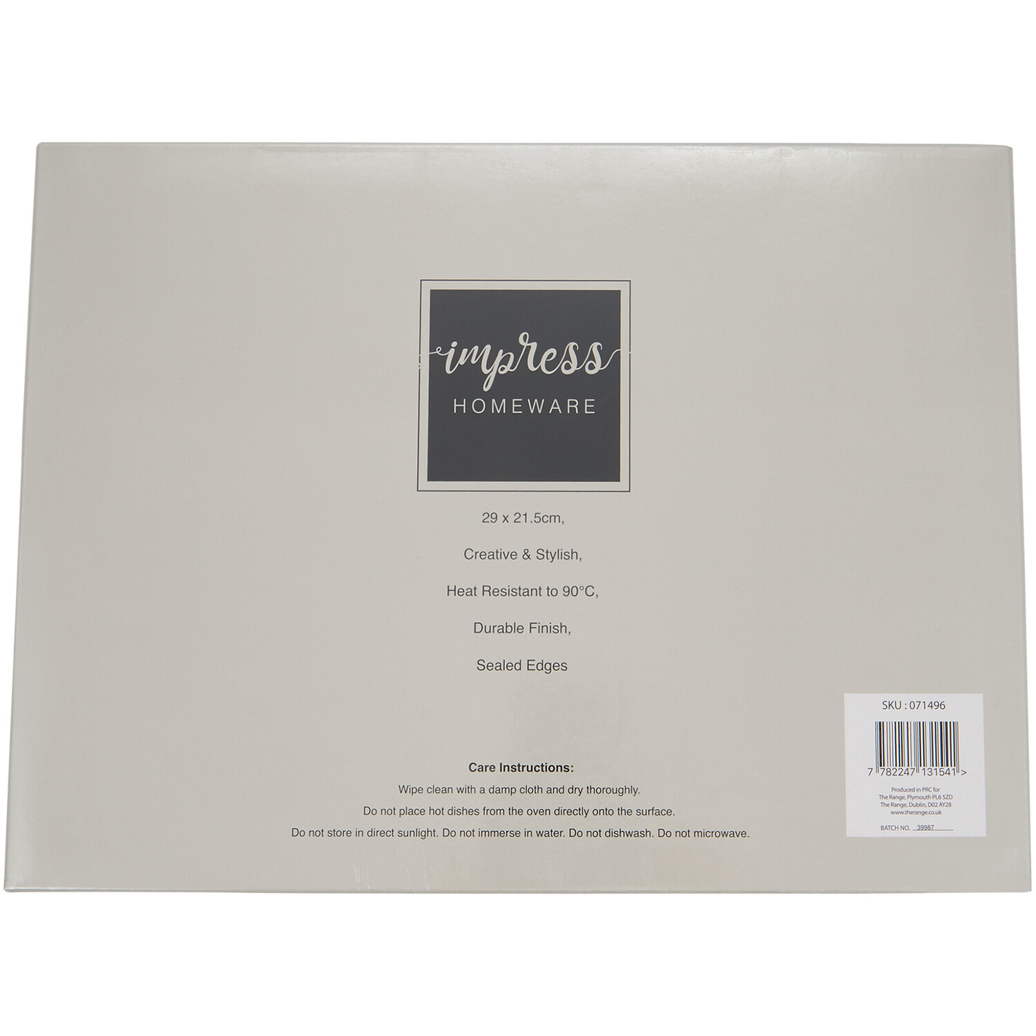 Impress 6 Pack Cream Highland Cow Placemat Image 5