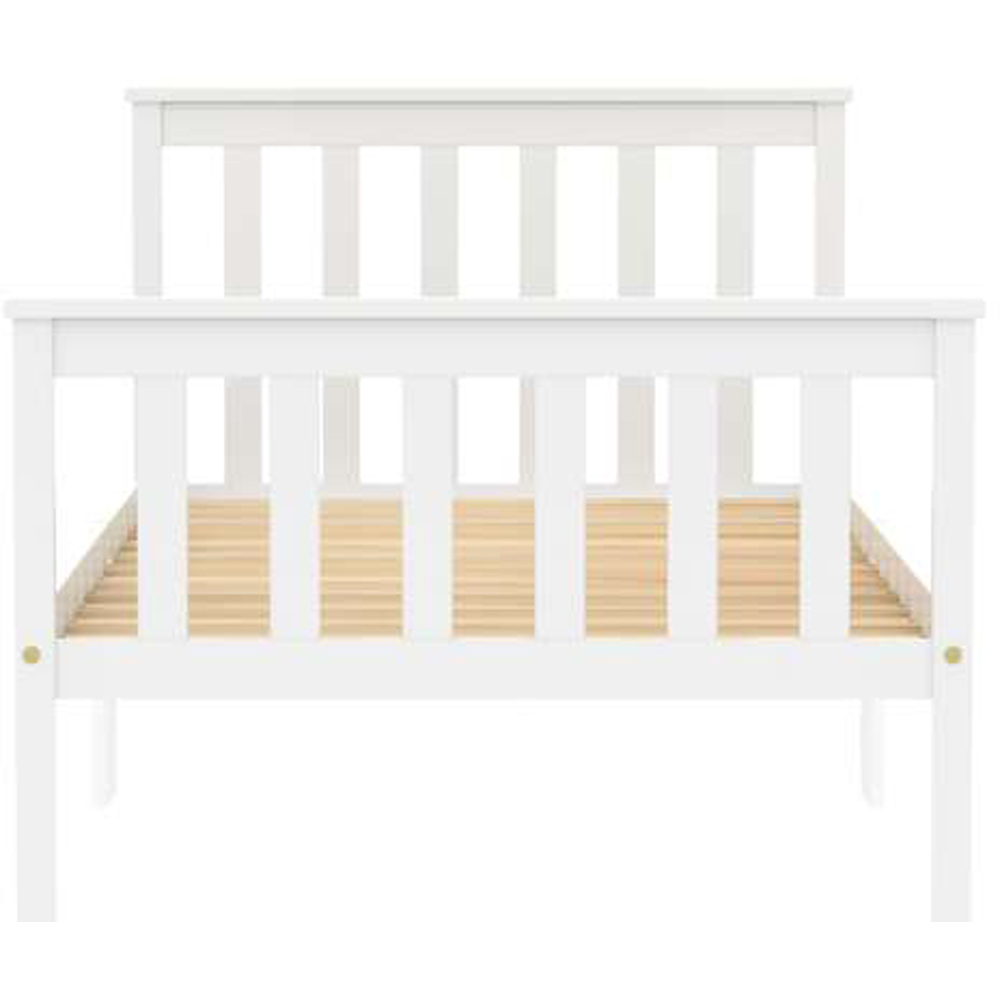 Oxford Single White Bed Image 4