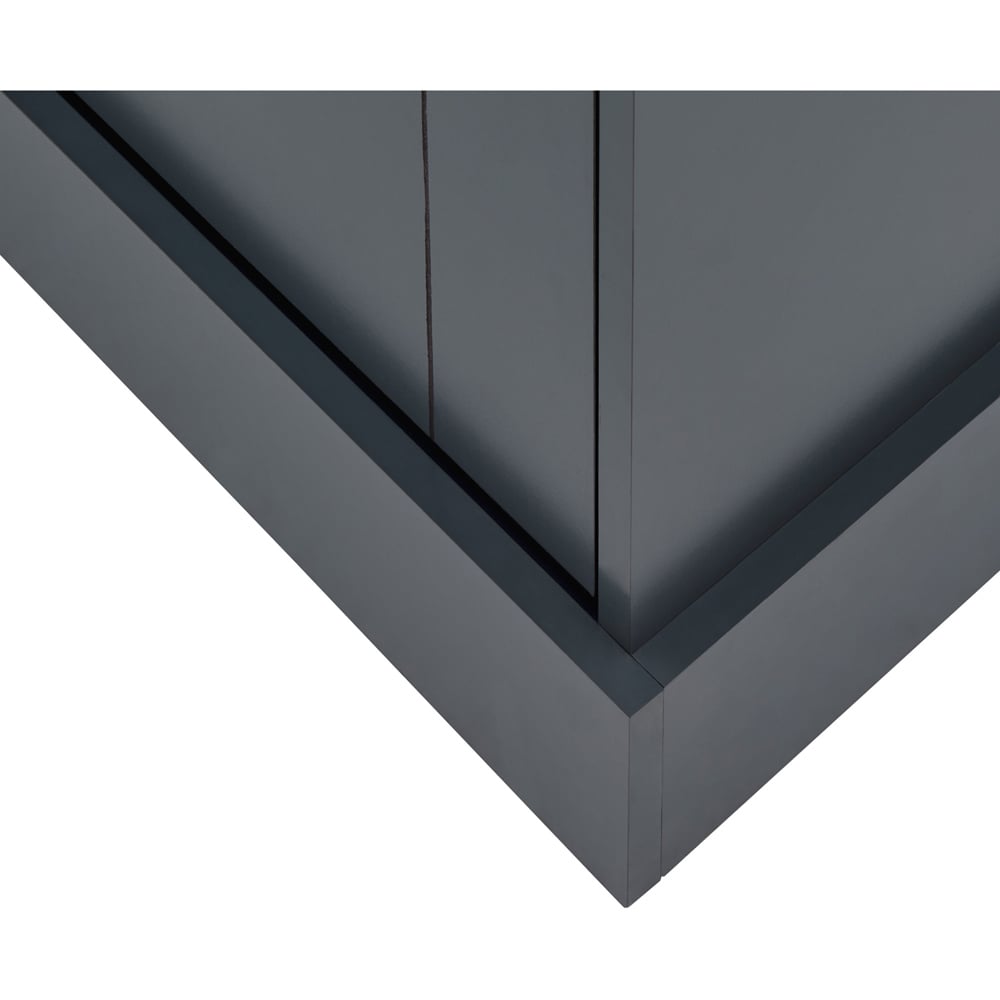 GFW Kendal Slate Blue Deluxe Shoe Cabinet Image 9