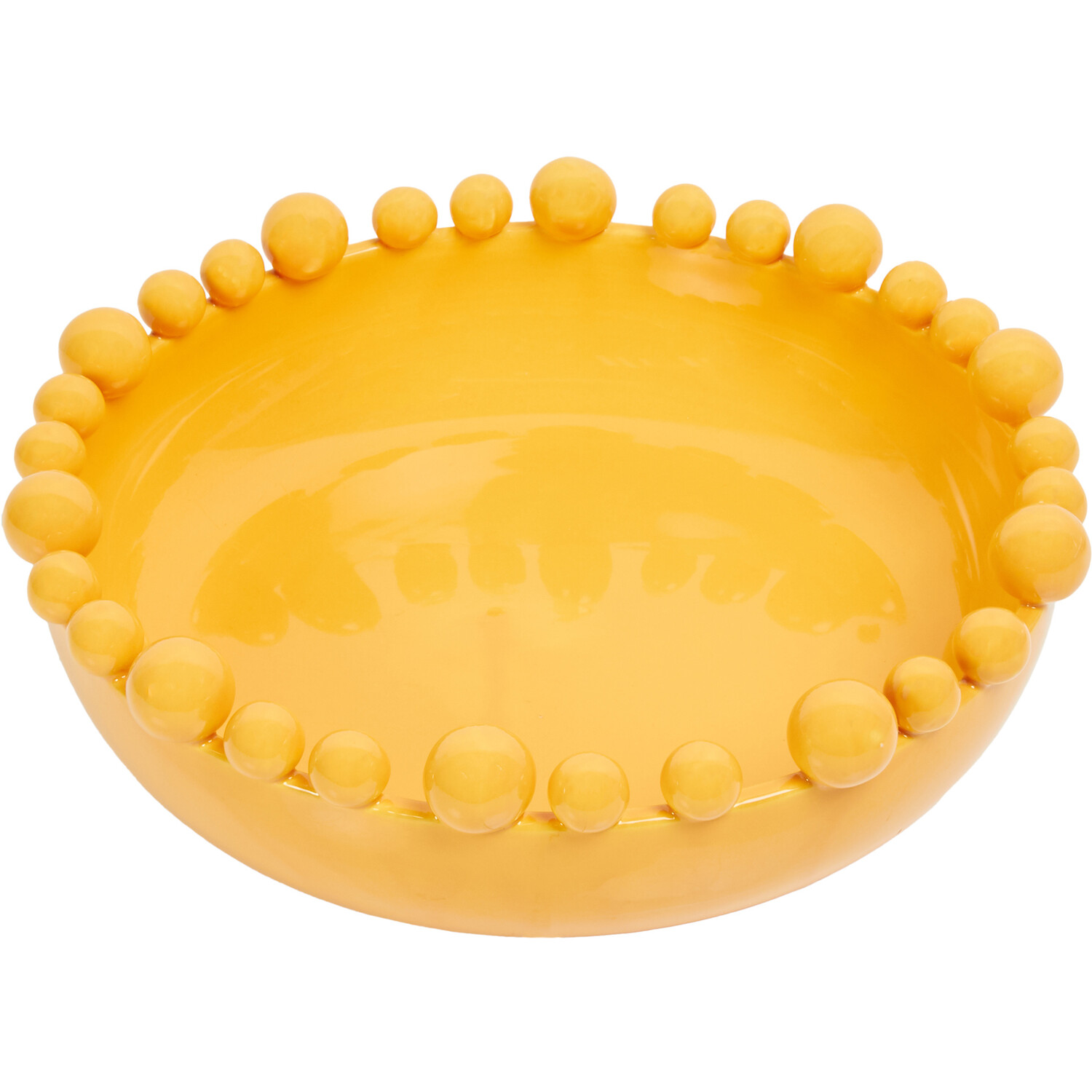 Ball Edged Bowl - Mustard Image 1