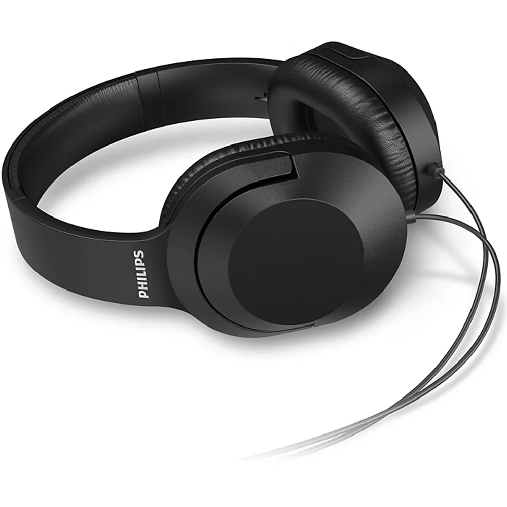 Philips Audio TAH2005 Black Wired Over-Ear Stereo Headphones Image 4