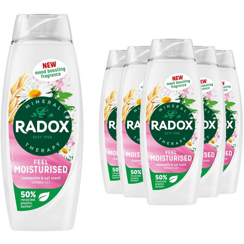 Radox Mineral Therapy Feel Moisturised Mood Boosting Shower Gel 450ml 6 Pack Image 1