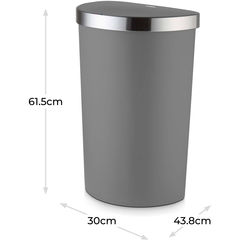 Tower Grey Curved ABS Sensor Bin 50L Image 8