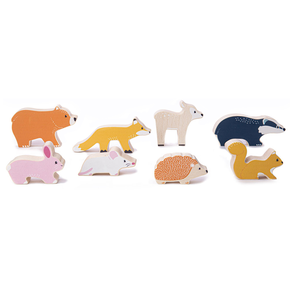 Bigjigs Toys FSC Woodland Animal Set Multicolour Image 1