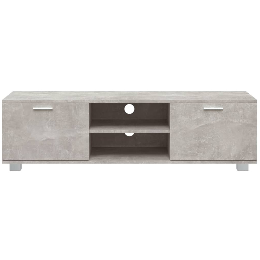vidaXL 2 Door 2 Shelf Concrete Grey TV Cabinet Image 4