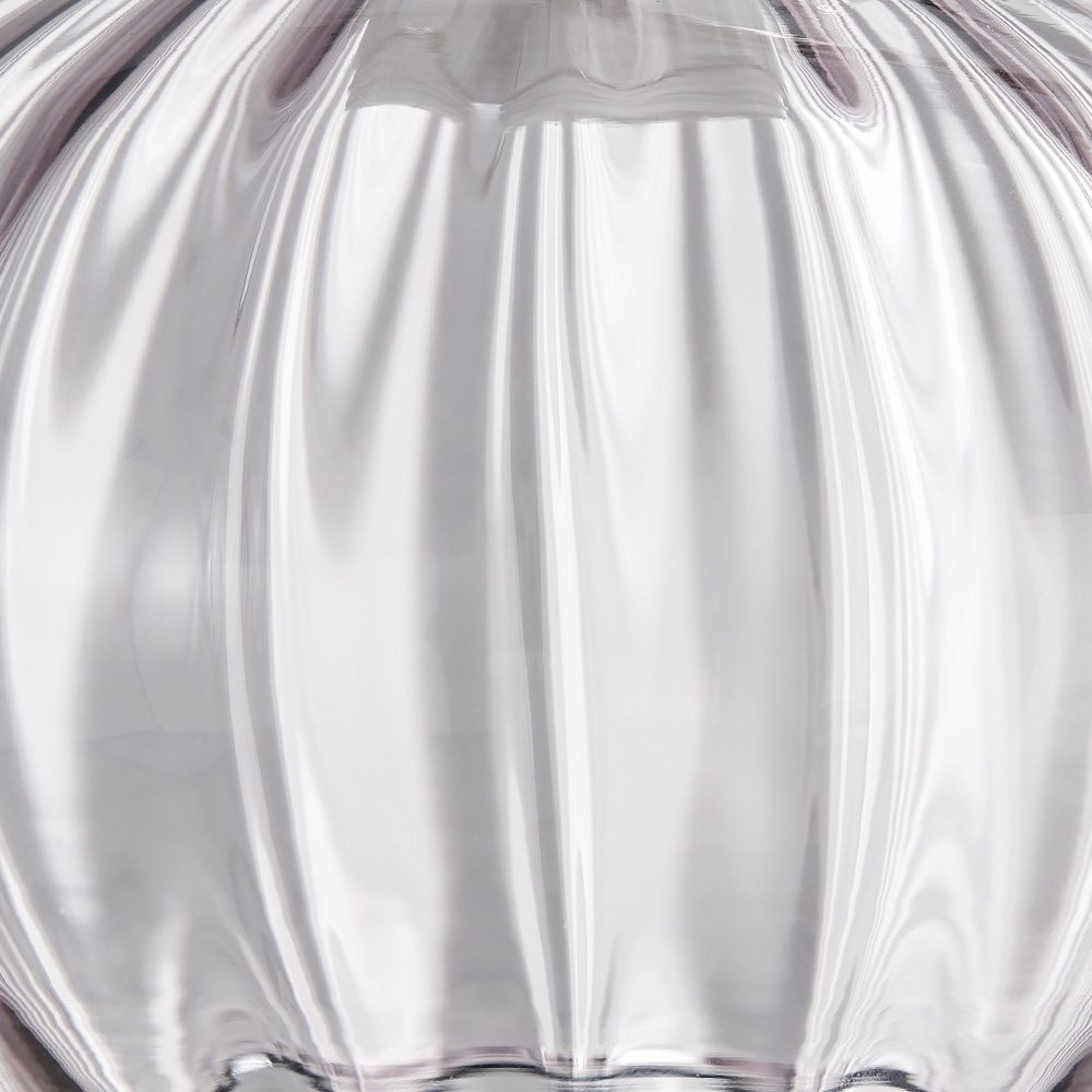 Furniturebox Evelyn Smoked Glass and White Floor Lamp Image 6