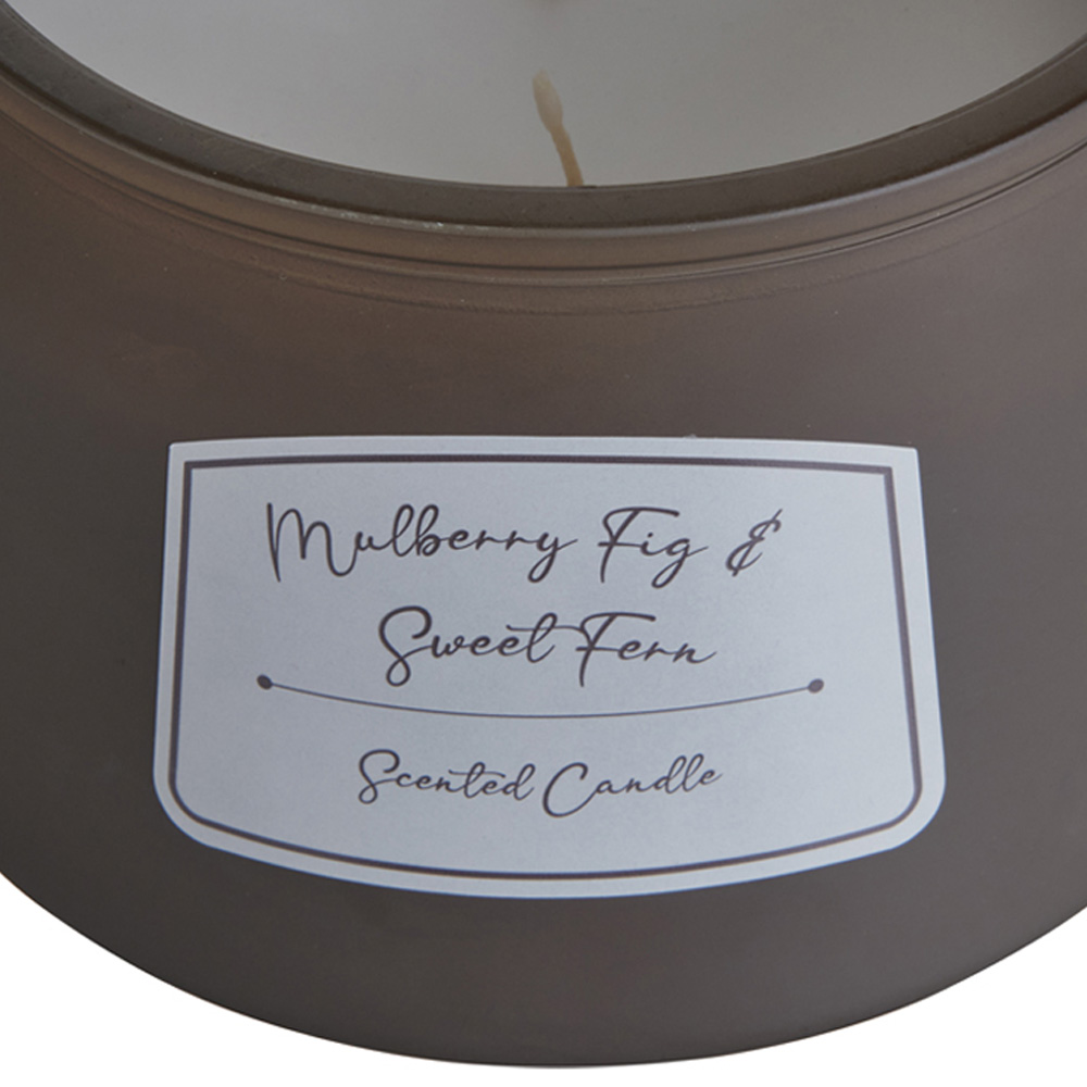 Wilko Taupe Frosted Candle Image 5
