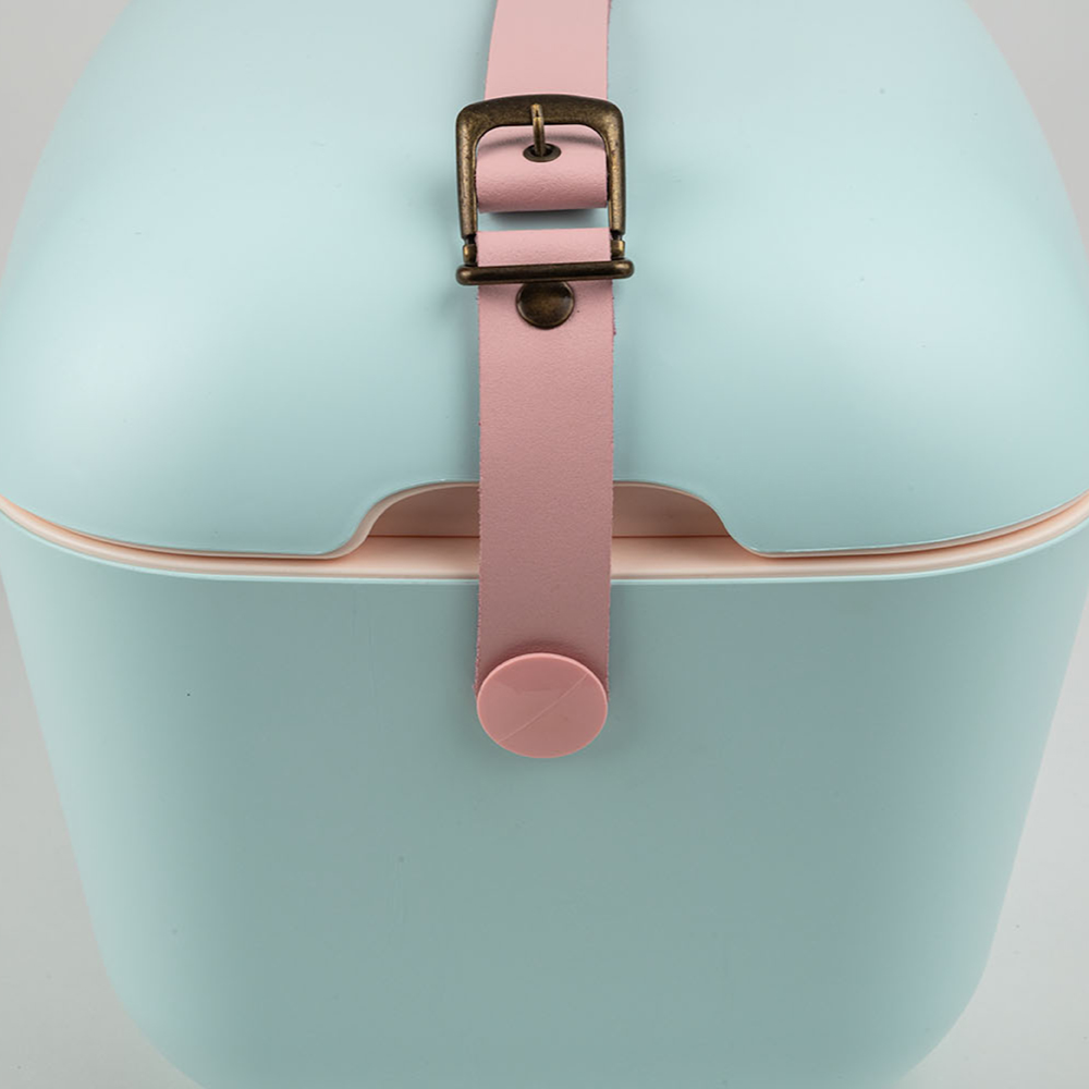 Polarbox 12L Sky Blue and Baby Rose Retro Portable Coolbox Image 4