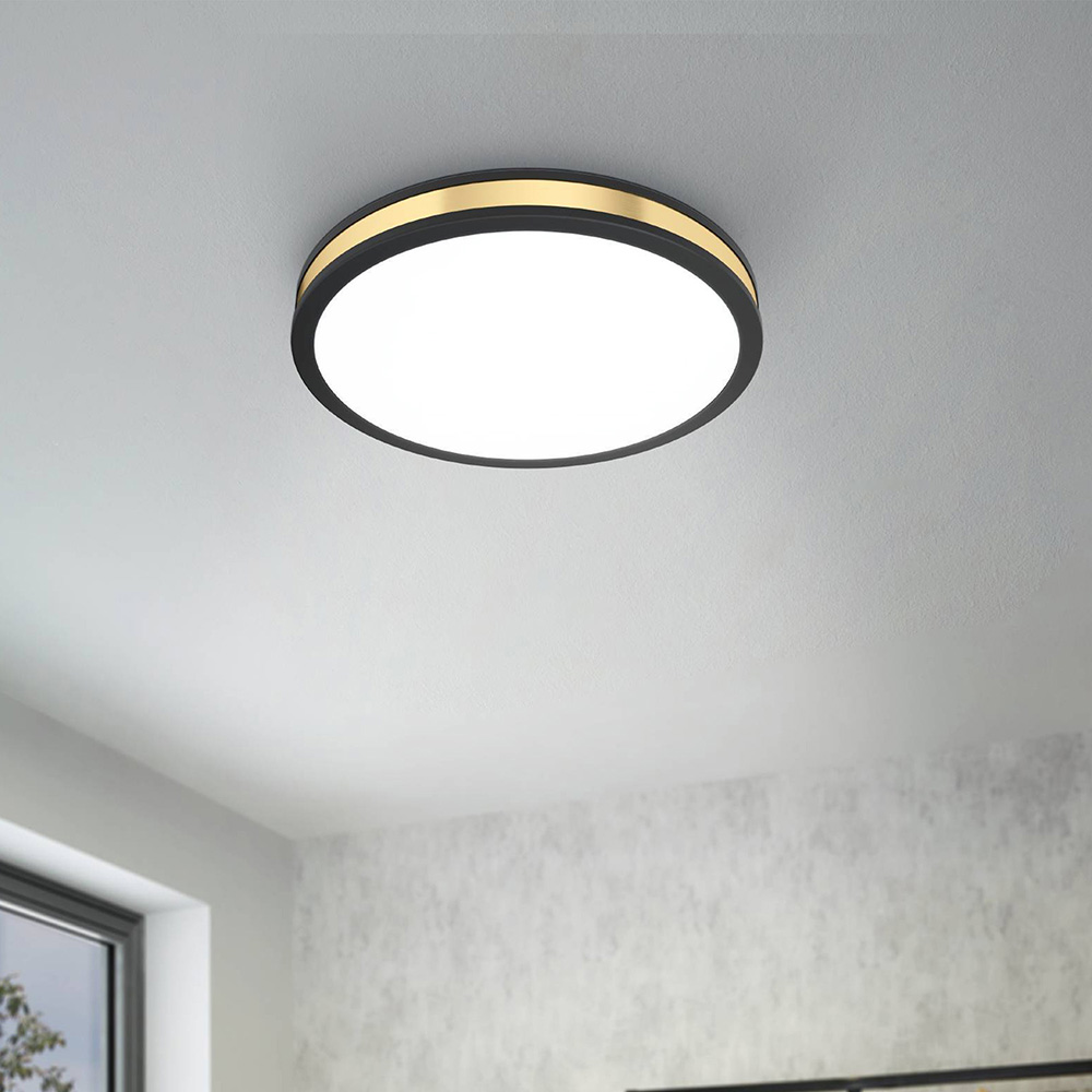 EGLO Pescaito Black and Gold Ceiling Light Image 2