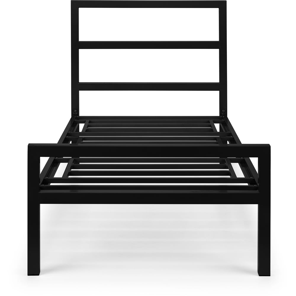 Julian Bowen Soto Single Satin Black Metal Bed Frame Image 4