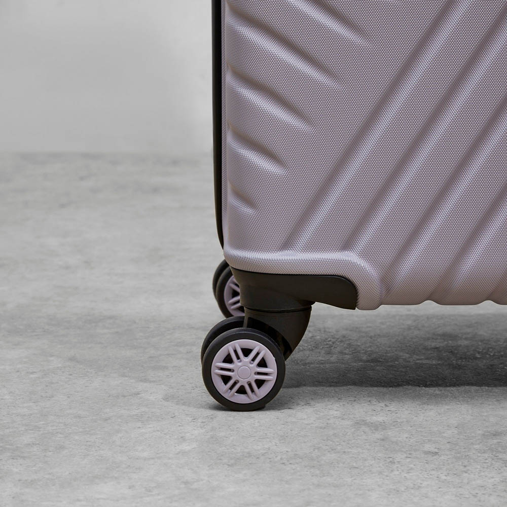 Rock Santiago Large Purple Hardshell Suitcase Image 3